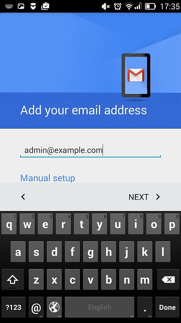 Настройка почты на Android
